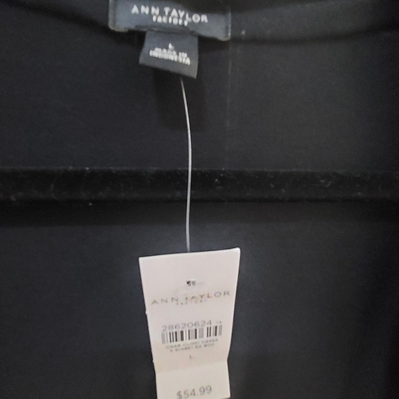 BRAND NEW Black Ann Taylor Factory Size L Wrap Sweater - Picture 3 of 3